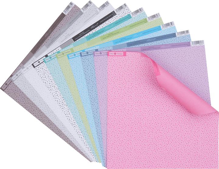 Immagine prodotto VBS Set di carta per scrapbook "Little Star", 30,5x30,5cm, 10 fogli (190 g/m², 10 x)