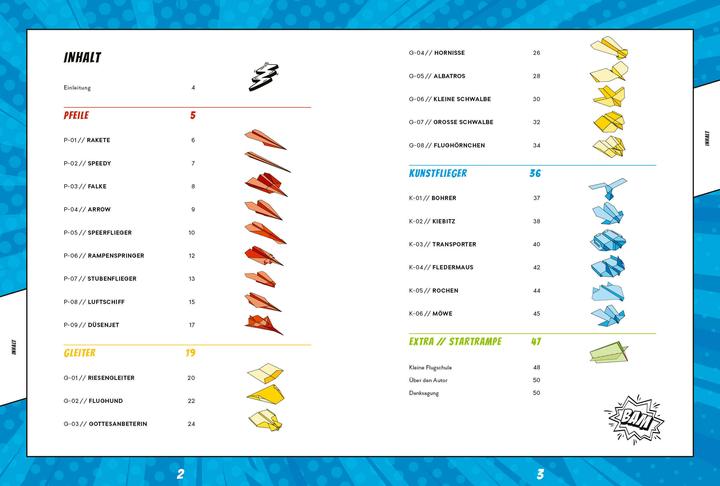 Nutritional values and ingredients Paper aeroplane duel - Fold the fastest aeroplane and (German)