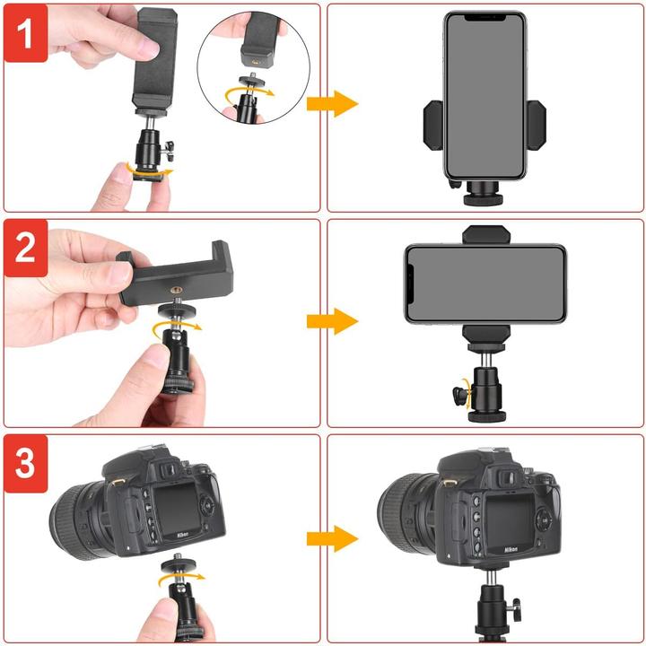 Actual product image Aixpi LED ring light set