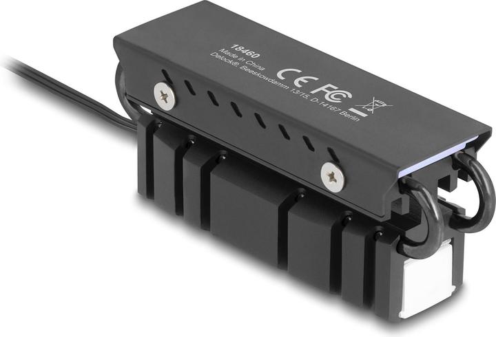 Produktbild Delock M.2 Kühlkörper für SSD 2280 mit RGB LED Beleuchtung