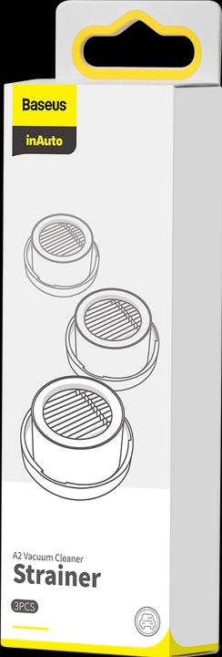 Actual product image Baseus A2 car vacuum cleaner strainer3PCSBlack