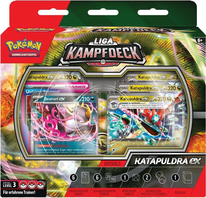 Actual product image Pokémon Katapuldra-ex League Battle Deck (German, Deck)