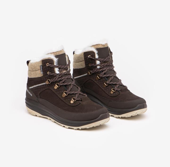 Produktbild Quechua Winterschuhe Damen Leder warm wasserdicht halbhoch Winterwandern - SH900 (38)