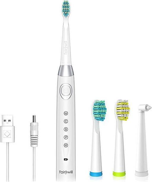 Produktbild Fairywill Sonic toothbrush with head set 508 (White) (Schallzahnbürste)