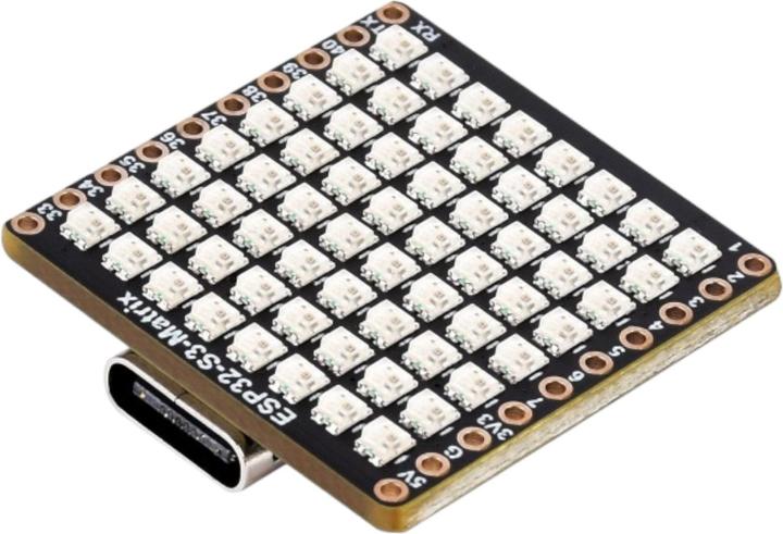 Actual product image Lilygo ESP32-S3 RGB-LED Matrix 8x8