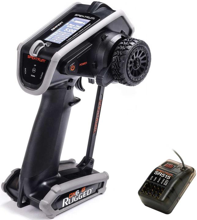 RC ANLAGE CAR DX6 6CH DSMR RUGGED with SR515 Receiver
