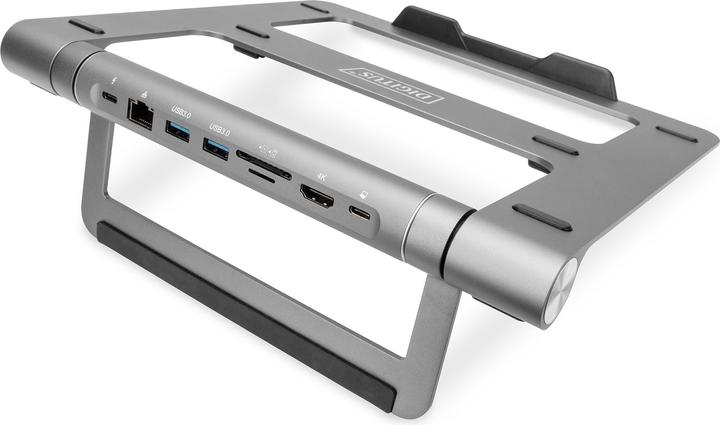 Immagine prodotto Digitus Supporto variabile per notebook con docking station USB-C® pop-out a 7 porte (USB-C, 7 Porti)