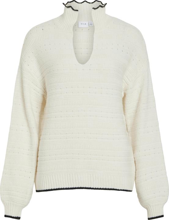 Vila V-Ausschnitt Strickpullover (L)