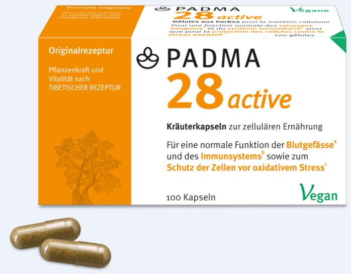 Actual product image Padma 28 active (100 Piece, Capsules, 87 g)