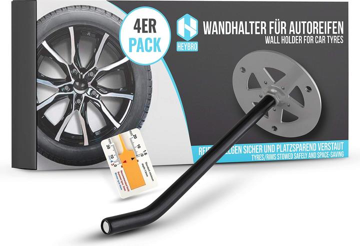Heybro Reifen-Wandhalterung Set