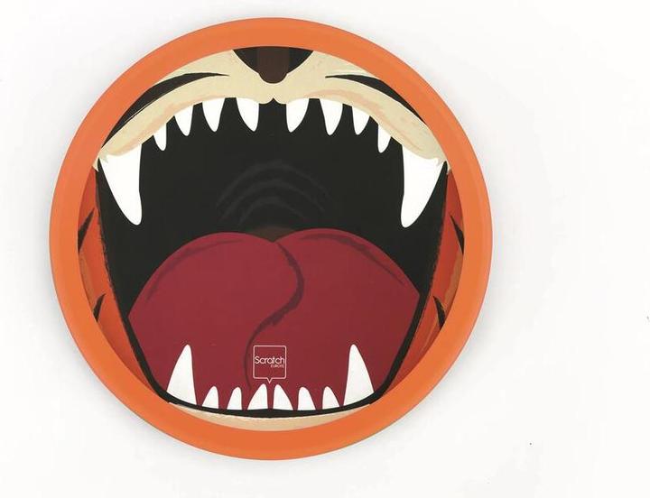 Actual product image Scratch Magnetic Throw Catch Game Tiger Lion