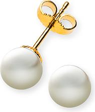 Natsumi Schmuck Ohrstecker Perle Gelbgold 18K/750 Ø 6.5-7.0mm (750/18 K Gelbgold)