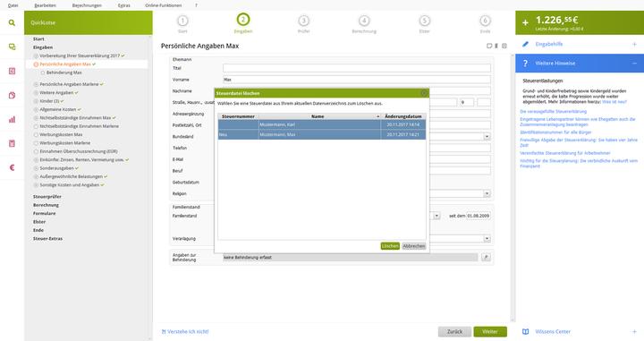 Produktbild Lexware QuickSteuer 2023 (1 User, unbegrenzt)
