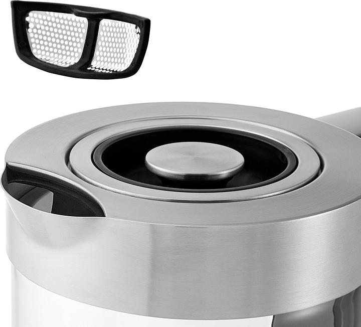 Produktbild WMF Glas Wasserkocher mit Temperaturwahl 1,7l Teesieb Warmhaltefunktion Lono 3000W (1.70 l)
