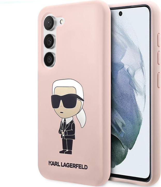 Image du produit Karl Lagerfeld KLHCS23MSNIKBCP S23+ S916 hardcase rose/pink Silicone Ikonik (Samsung Galaxy S23+)