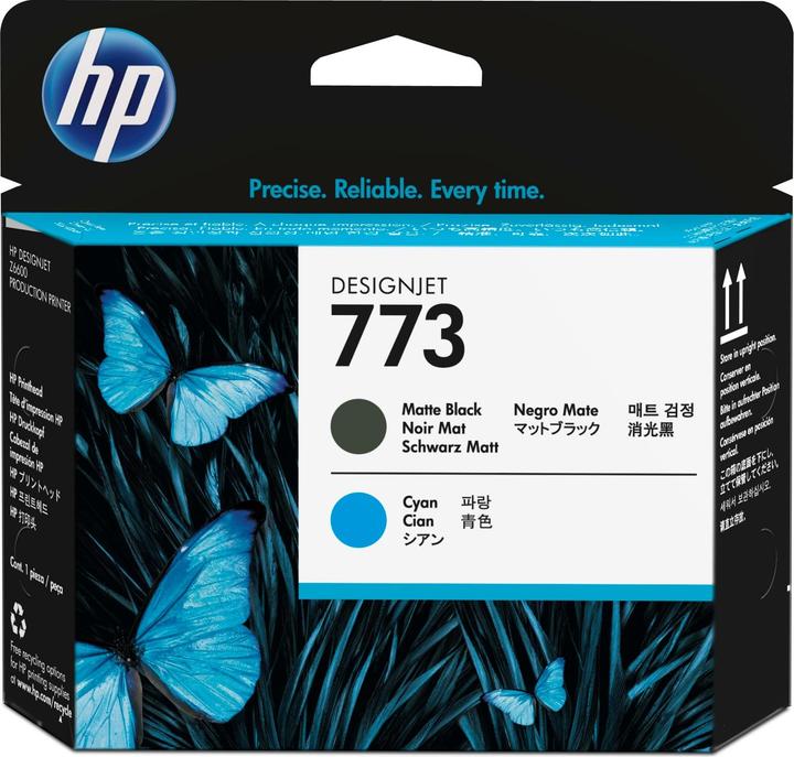 Image du produit HP 773 - Noir, Cyan - Tête d'impression - pour DesignJet Z6600 (C, MBK)