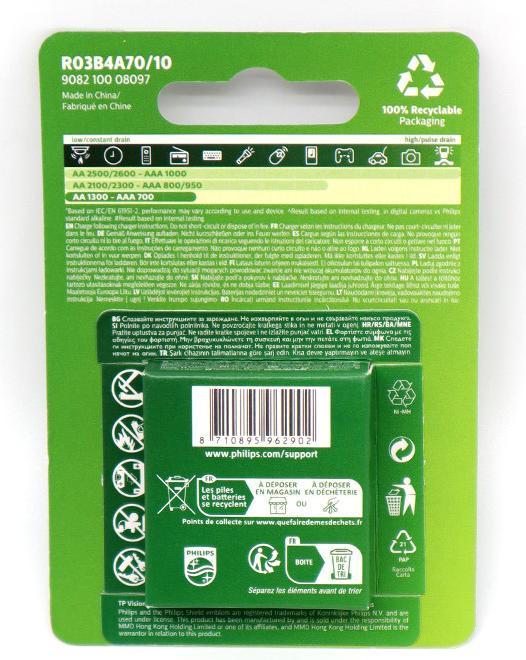 Produktbild Philips Rechargeable (4 Stk., AAA, 700 mAh)