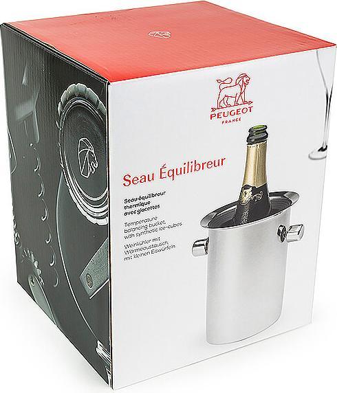 Productafbeelding Peugeot Champagnekoeler met ijsblokjes 19cm Roestvrij Staal
