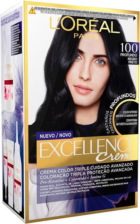 Image du produit L'Oréal Paris EXCELLENCE BRUNETTE encre #100-true black (100-true black)