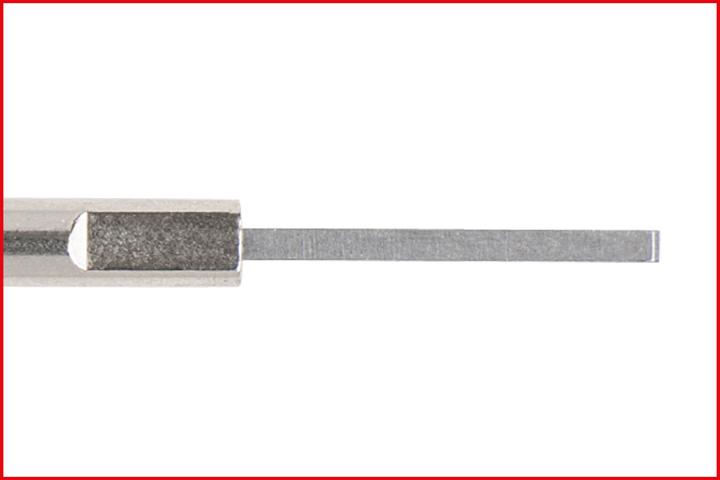 Actual product image KS Tools Unlocking Tool for blade terminal/blade terminal sleeve 2,8 mm (AMP Tyco JT, AMP Tyco ST, Deutsch...