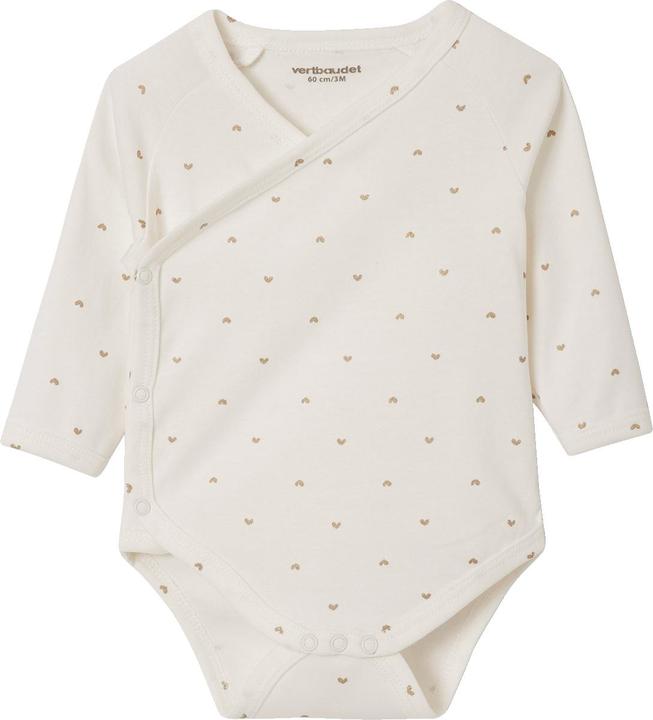 Actual product image Vertbaudet 5er-Pack Baby Wickelbodys, lange Ärmel Oeko-Tex (56)