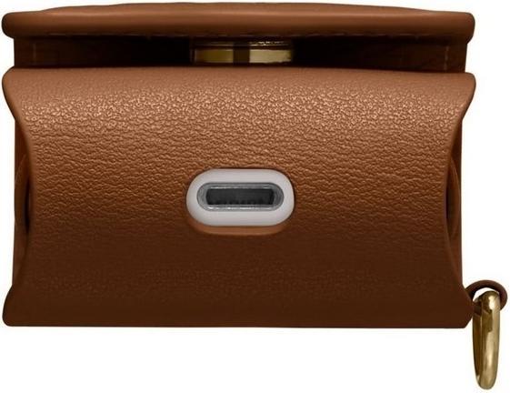 Image du produit Spigen Étui La Manon AirPods PU Leather brązowy/brown 074CS26378 (Manchon pour casque d'écoute)