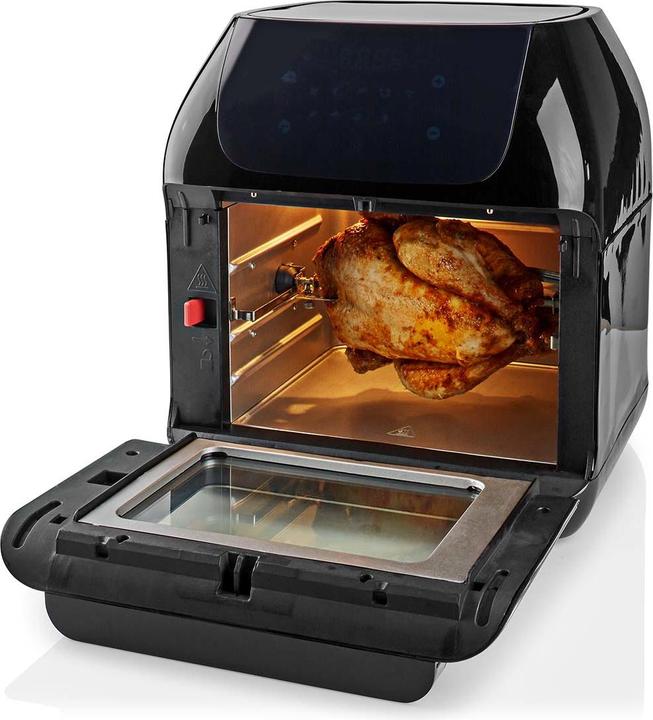 Produktbild Nedis Heissluft Friteuse 12 l Timer: 60 min Digital Schwarz (EU-Stecker)