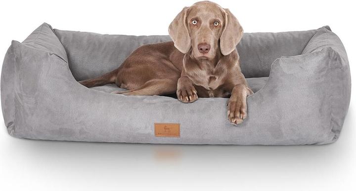 Image du produit Knuffelwuff Lit pour chien Dreamline Velour XXXL, 155 x 105 cm, Gris (Chien)