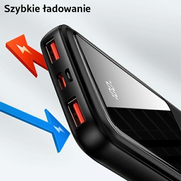Image du produit Usams PB58 10000 mAh Power Bank Noir (10KCD16101) (10000 mAh, 22.50 W, 37000 Wh)