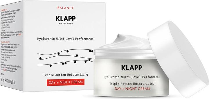 Actual product image Klapp Hyaluronic Multi Level Performance Triple Action Moisturizing Day + Night Cream (50 ml, 24h cream)