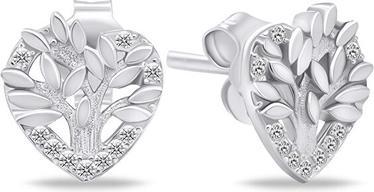 Brilio Silver - Dazzling gold-plated butterfly earrings with zircons EA1057Y