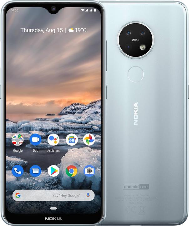 Image du produit Nokia 7.2 (64 Go, Glace, 6.30", Double SIM + SD, 48 Mpx, 4G)