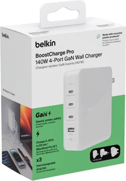 Productafbeelding Belkin Boost Charge Pro 4-Port GaN Charger (140 W)