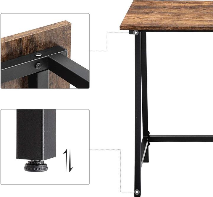 Actual product image Vasagle industrial computer desk