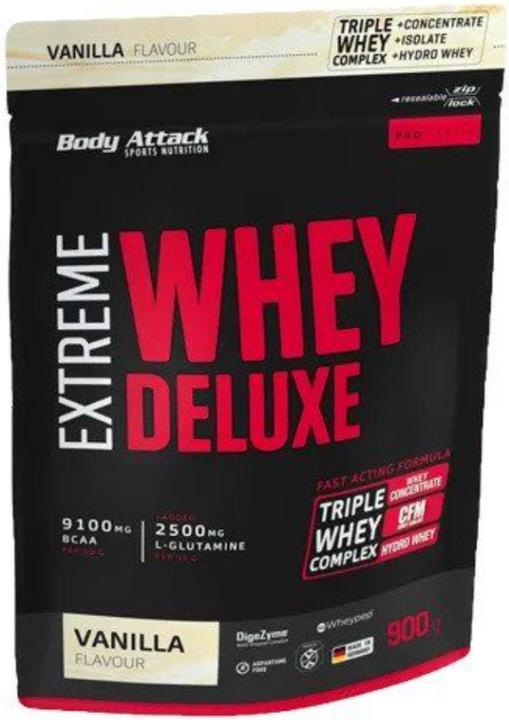 Body Attack Extreme Whey Deluxe (900g Beutel) (Vanille, 1 Stk., 900 g)