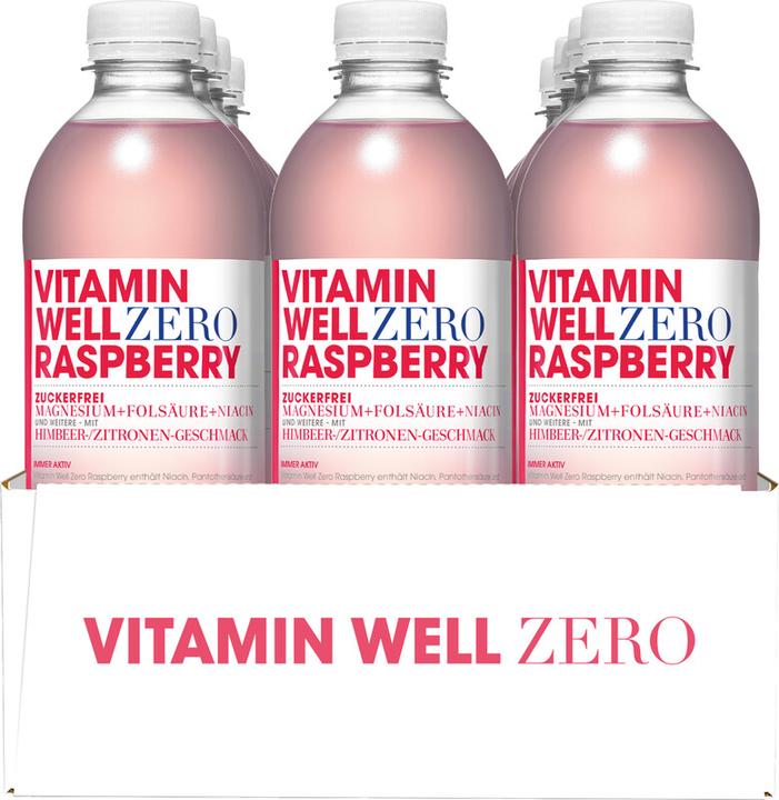Actual product image Vitamin Well Zero Raspberry (Raspberry, 12 x)