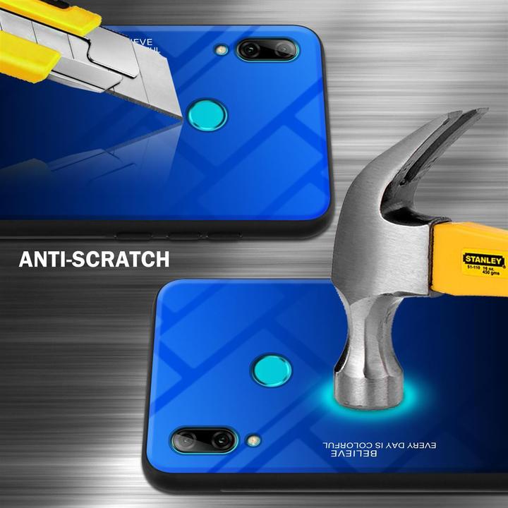 Produktbild Cadorabo TPU 2 Farben Glas Cover (Huawei P Smart+ (2019))