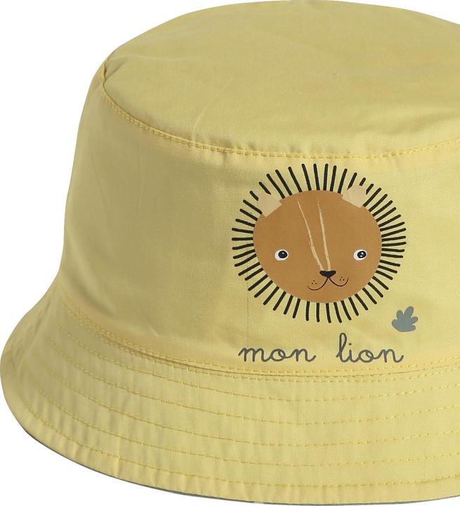 Image du produit Vertbaudet Chapeau de soleil réversible bébé garçon avec animaux (37, 43)