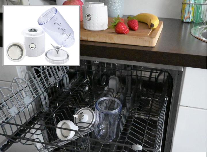 Actual product image Vitaliano portable smoothie maker to go, 500ml, interchangeable bottle, USB, dishwasher safe, lightweight (75 W)