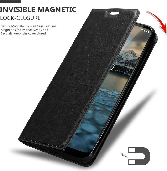 Immagine prodotto Cadorabo Copertina magnetica invisibile del libro (Nokia 2.4)