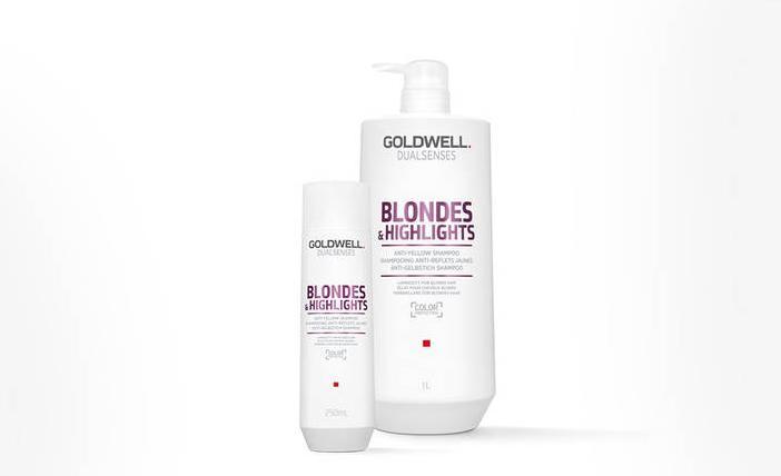Image du produit Goldwell Blondes à double sens et faits marquants (1000 ml, Shampoing liquide)
