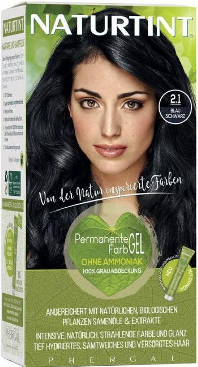 Image du produit Naturtint Gel colorant capillaire permanent 2.1 bleu noir sans ammoniaque (2.1 Bleu Noir sans ammoniaque)