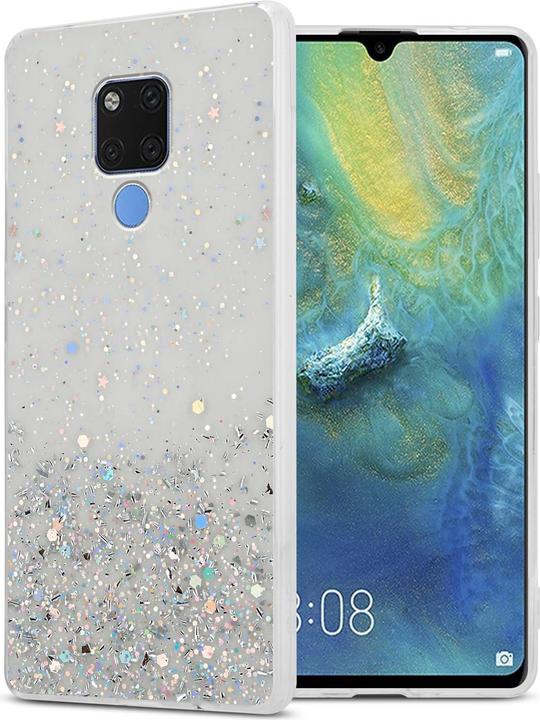 Transparent with glitter