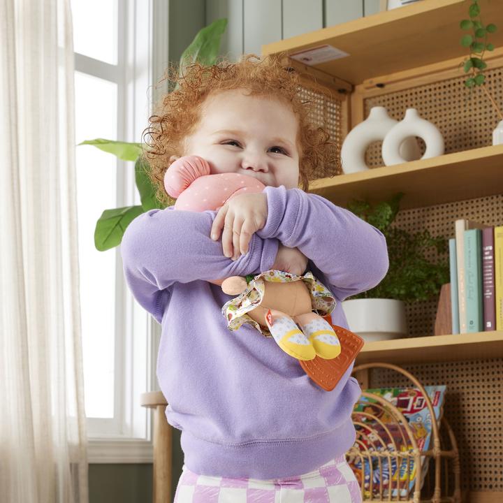 Produktbild Fisher-Price Schmusepuppe mit Regenbogen-Beissring