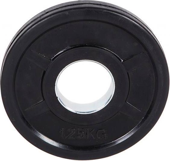 Fitcom Piastra per pesi Olympia gommata (1 x 1,25 kg)