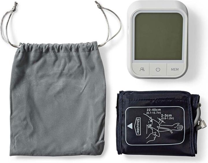 Actual product image Nedis SmartLife Blood Pressure Monitor | Arm | Bluetooth | LCD Display | 22 - 42 cm | Display of (Blood pressure monitor upper arm)