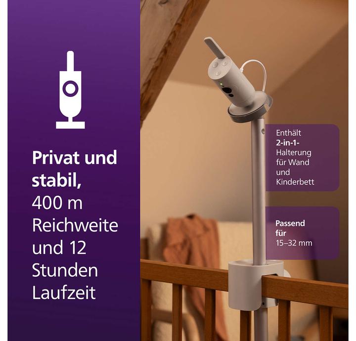 Image du produit Philips Avent Vidéo Premium Connected (Vidéo et audio, 400 m)
