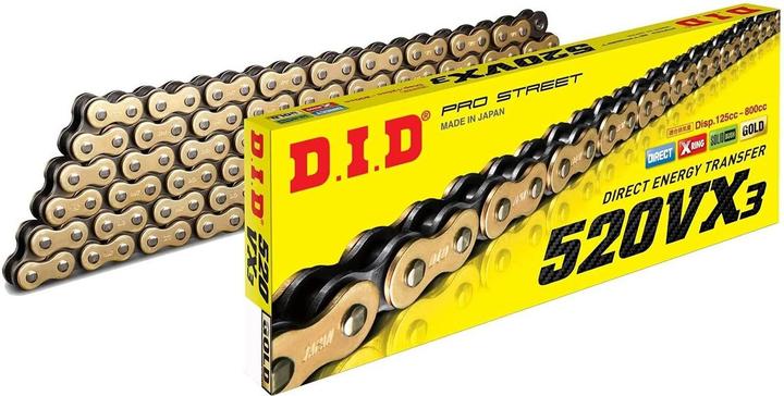 Actual product image D.I.D 520Vx3(G&B) X 122 Mail. Zj