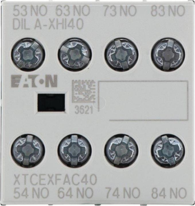 Actual product image Eaton Auxiliary contact block 4 NO contacts