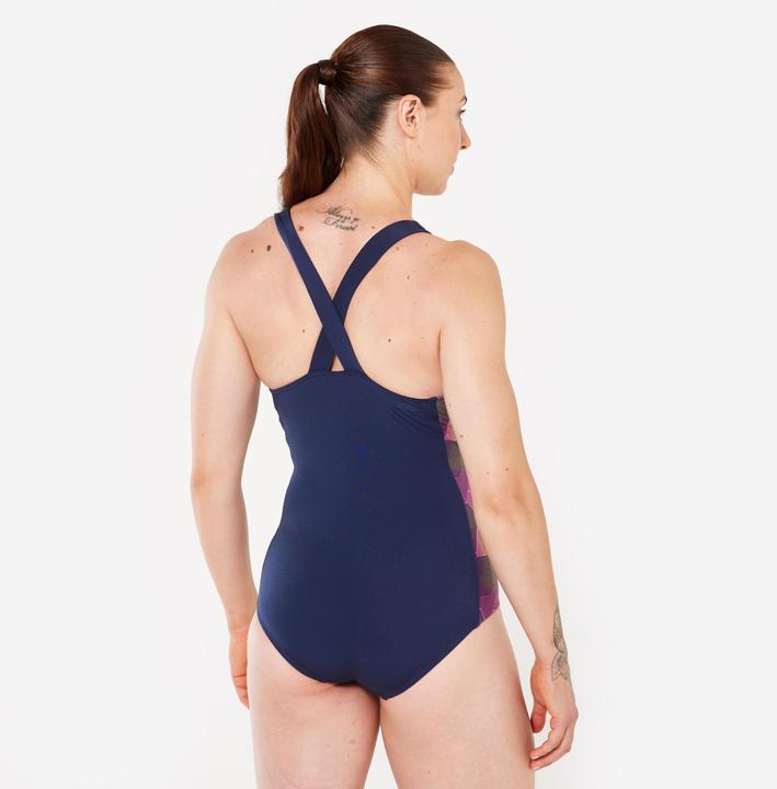 Image du produit Nabaiji Maillot de bain 1 pièce natation Femme - Kelly bleu rose (40, 42)